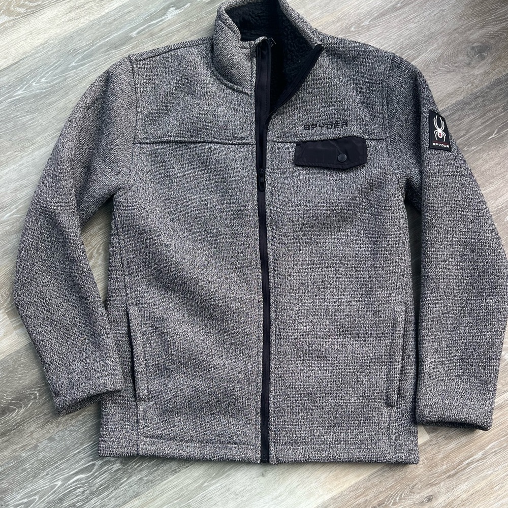 Spyder Charcoal Zip-Up Jacket